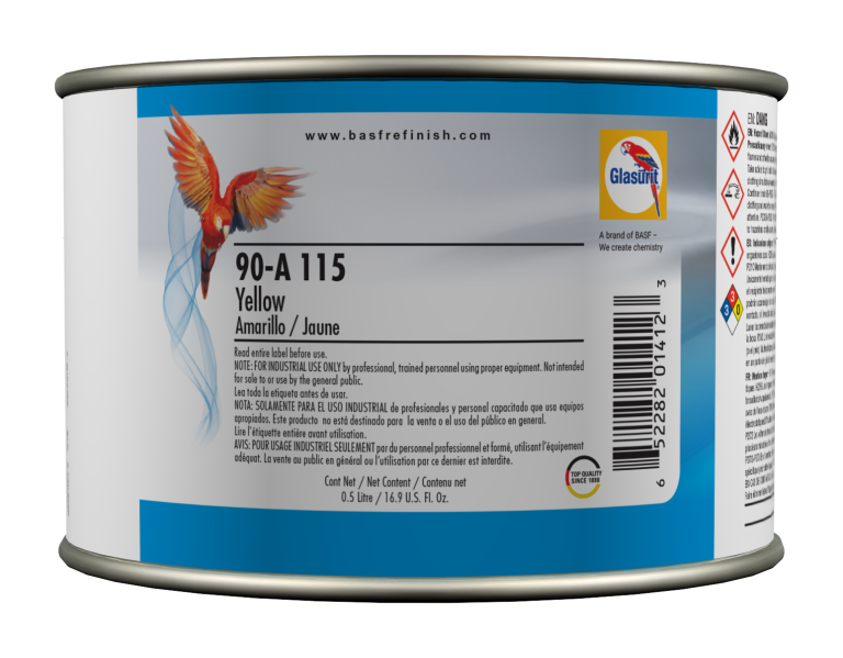 Glasurit 90-A 115 yellow waterborne basecoat (0.5 L)