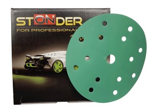 STONDER GREEN sanding disc Ø 150 mm, 15 holes P180(100 pcs)