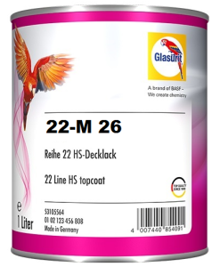 Glasurit 22-M 26 Tiefschwarz 2K topcoat (3.5 L)