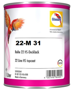 Glasurit 22-M 31 blue 2K topcoat, 1 L