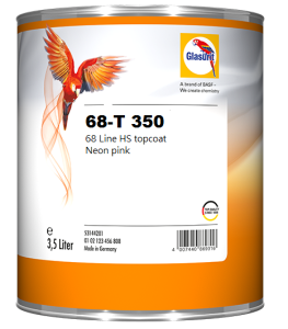 Glasurit 68-T 350 Neon pink 2K topcoat (3.5 L)