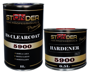 STONDER 5900 clearcoat kit, 1 L + 0.5 L fast hardener
