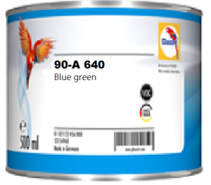 Glasurit 90-A 640 blue-green waterborne basecoat (0.5 L)