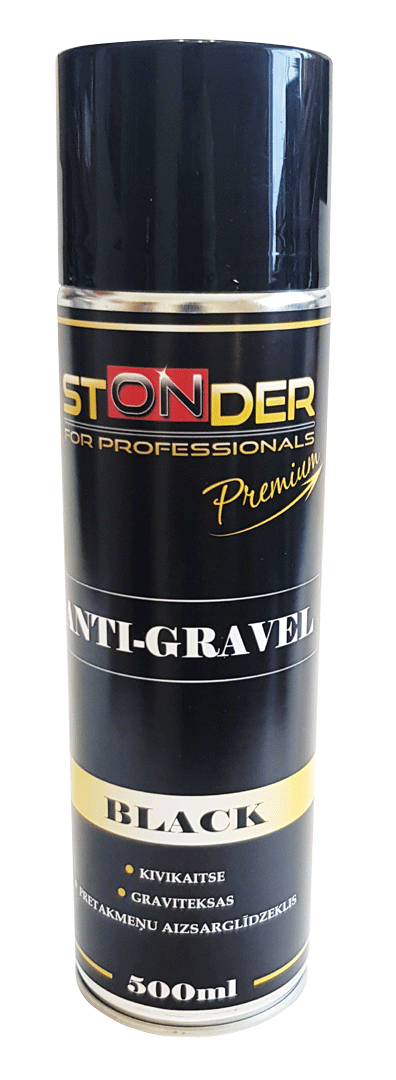 STONDER stone-chip coating spray. 500 ml black