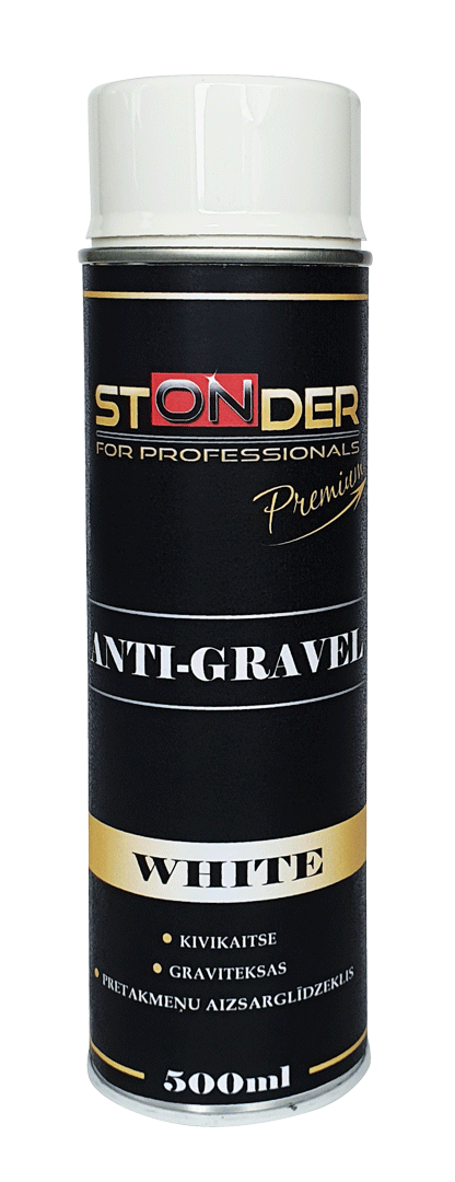 STONDER stone-chip coating spray. 500 ml white