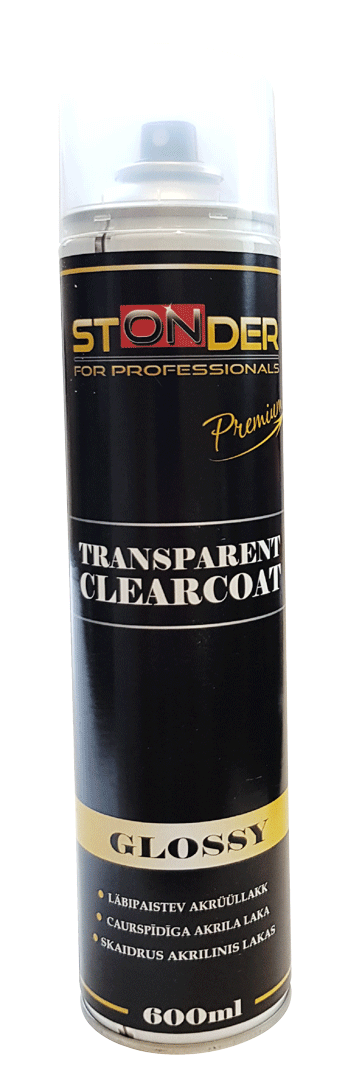 STONDER Transparent clearcoat spray 600 ml
