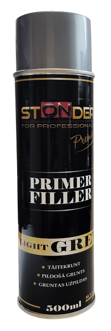 STONDER PROFILINE Primer filler spray, Light grey, 500 ml
