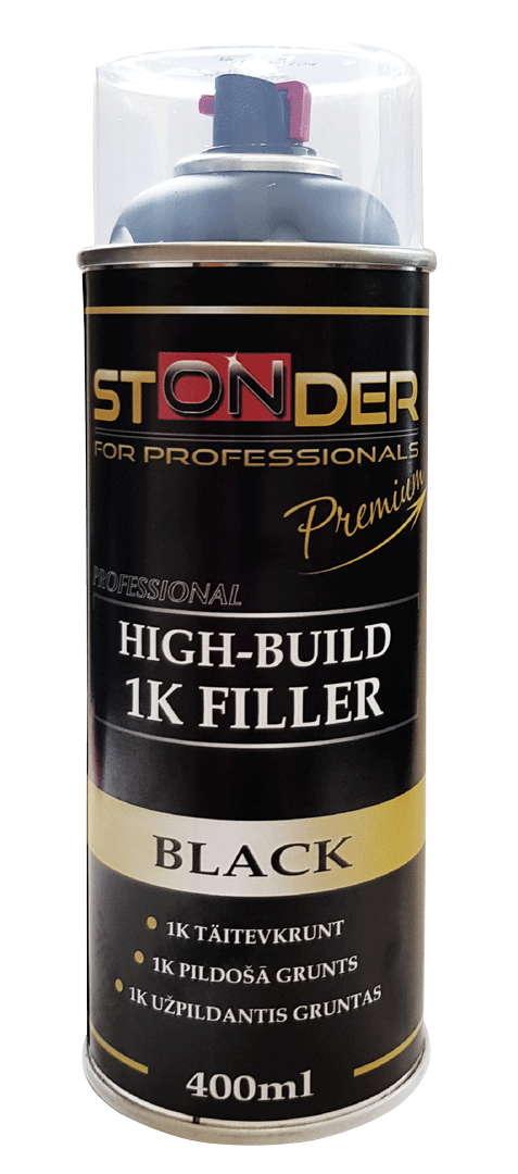 STONDER 1K high-build primer black 400 ml spray