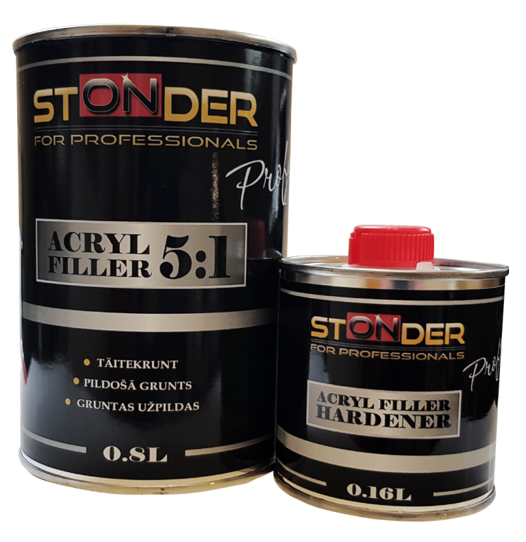 STONDER PROFY filler set 0.8 L + 0.16 L white