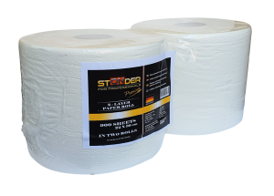 STONDER Softy paper, 22 cm × 36 cm, 900 sheets, 2 layers, white, 2 pcs (price per pc)