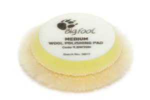 RUPES wool polishing pad MEDIUM / yellow Ø 50 / 65 mm
