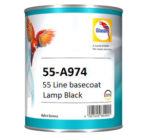 Glasurit 55-A 974 black basecoat, 1 L
