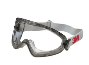 3M 2890 sealed safety goggles, clear lens