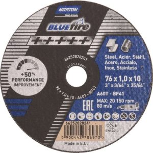 NORTON BLUE FIRE cutting discs 76 × 1.0 × 10 mm 1 pc