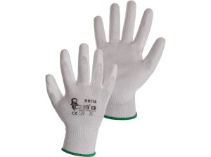 CANIS BRITA PU gloves white, size 8
