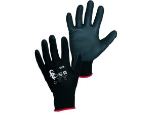 CANIS BRITA PU gloves black, size 8