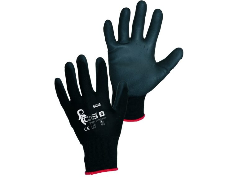 CANIS BRITA PU gloves black, size 8