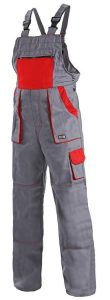 CANIS LUX EMIL half overalls, size 56/XL (grey + red)