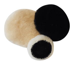 black wool polishing pad Ø 80 mm SoftWool