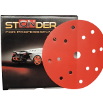 STONDER RED FIRE sanding disc P320, Ø 150 mm, 15 holes, 100 pcs