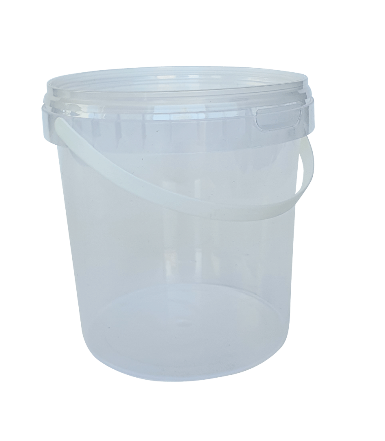 Plastic container with lid, 1.18 L