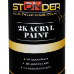 STONDER Acrylic paint black matt RAL 9005 1 L