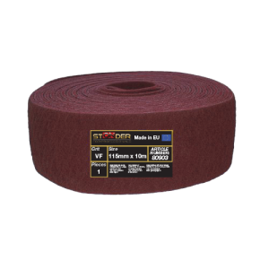 STONDER Matte abrasive roller 10 m, VF - P360, red
