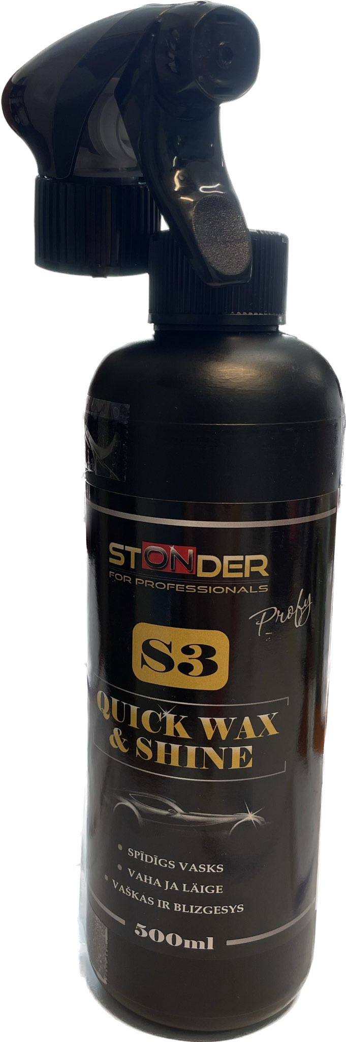 STONDER QUICK WAX & SHINE S3 sprayable wax 500 ml