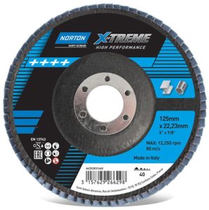 NORTON blade discs XTREM+ R860 125 × 22 mm P60 1 pc