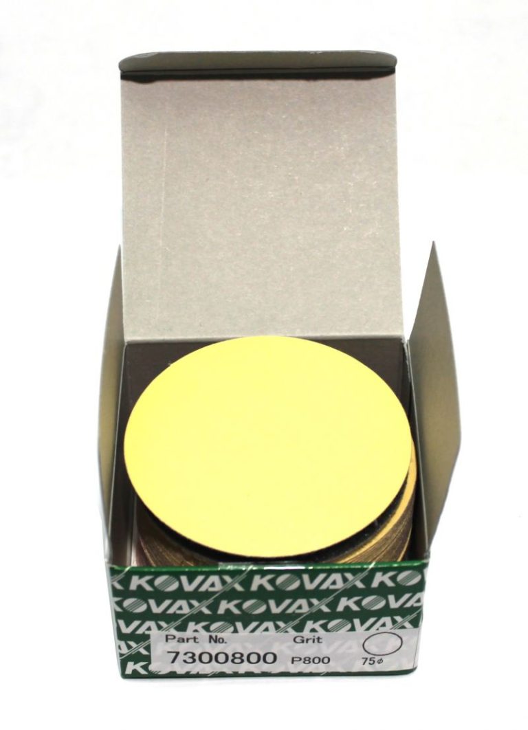 KOVAX YELLOW FILM SUPER TACK discs Ø 75 mm P2000 50 pcs