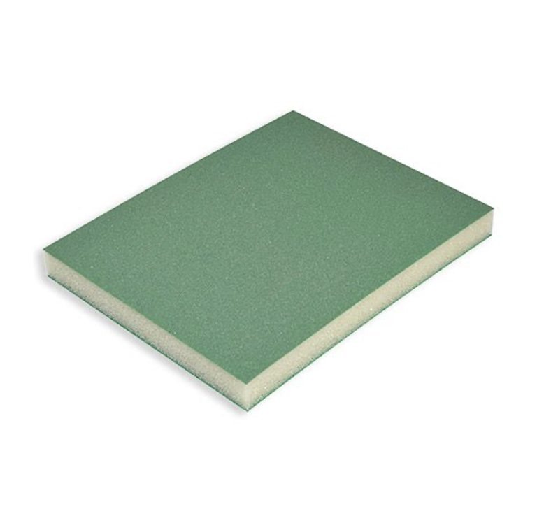 KOVAX ULTRAFIN double-sided sanding sponge, 123 × 98 × 13 mm, green