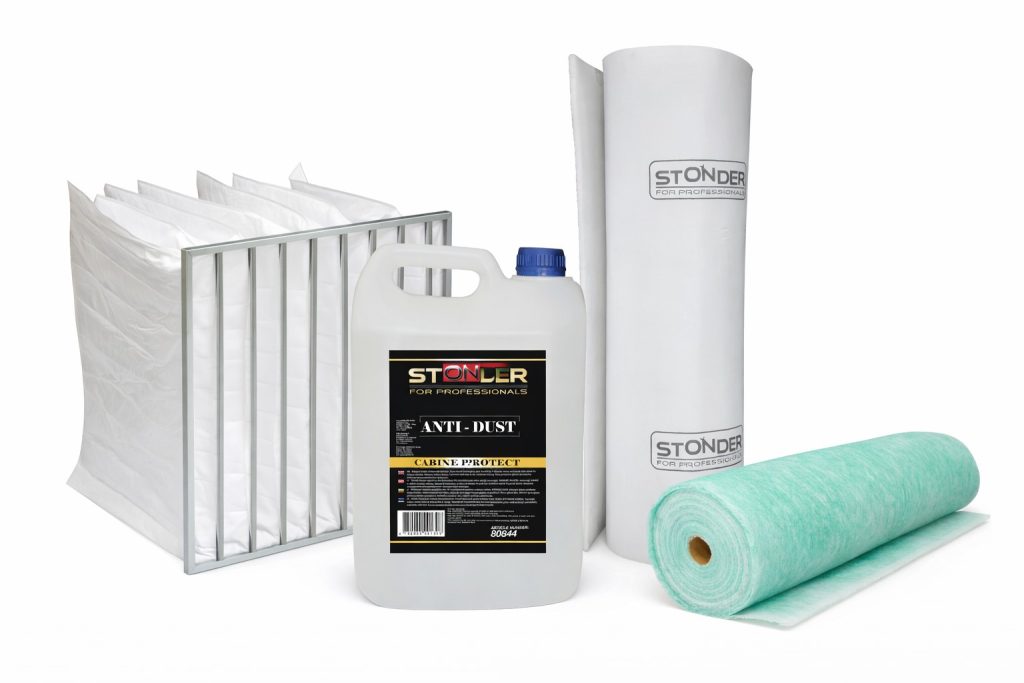 Spraybooth filters and antidust