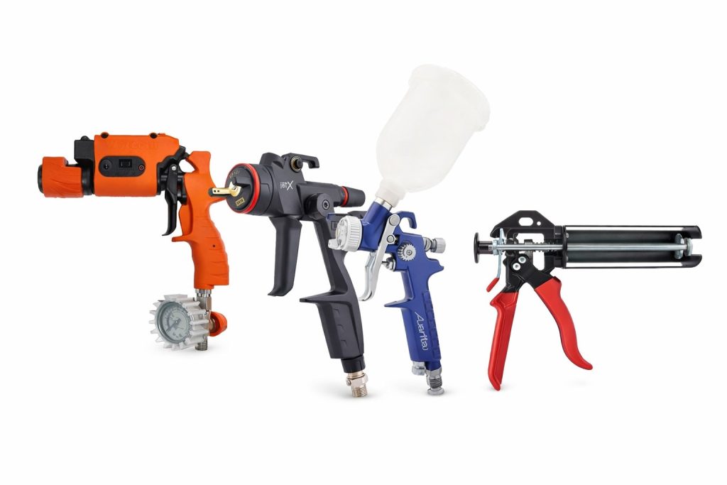 Various spray guns
