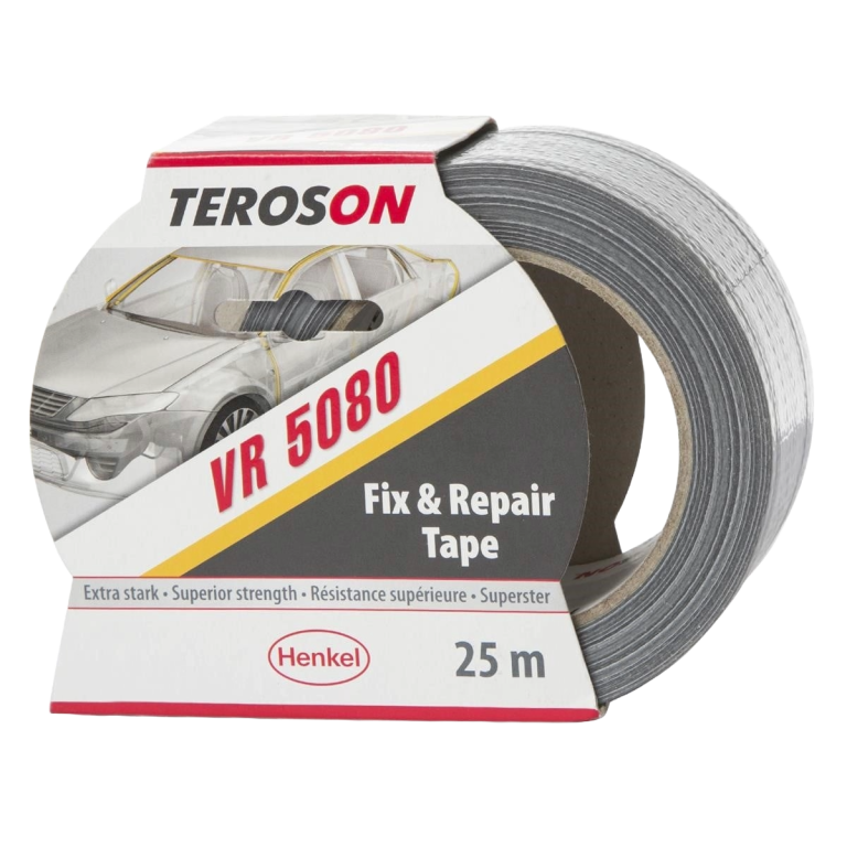 TEROSON VR 5080 universaalne tugev niiskuskindel parandusteip, hall, 25 m